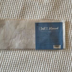 "Just Married" 26 inch Vinyl Decal